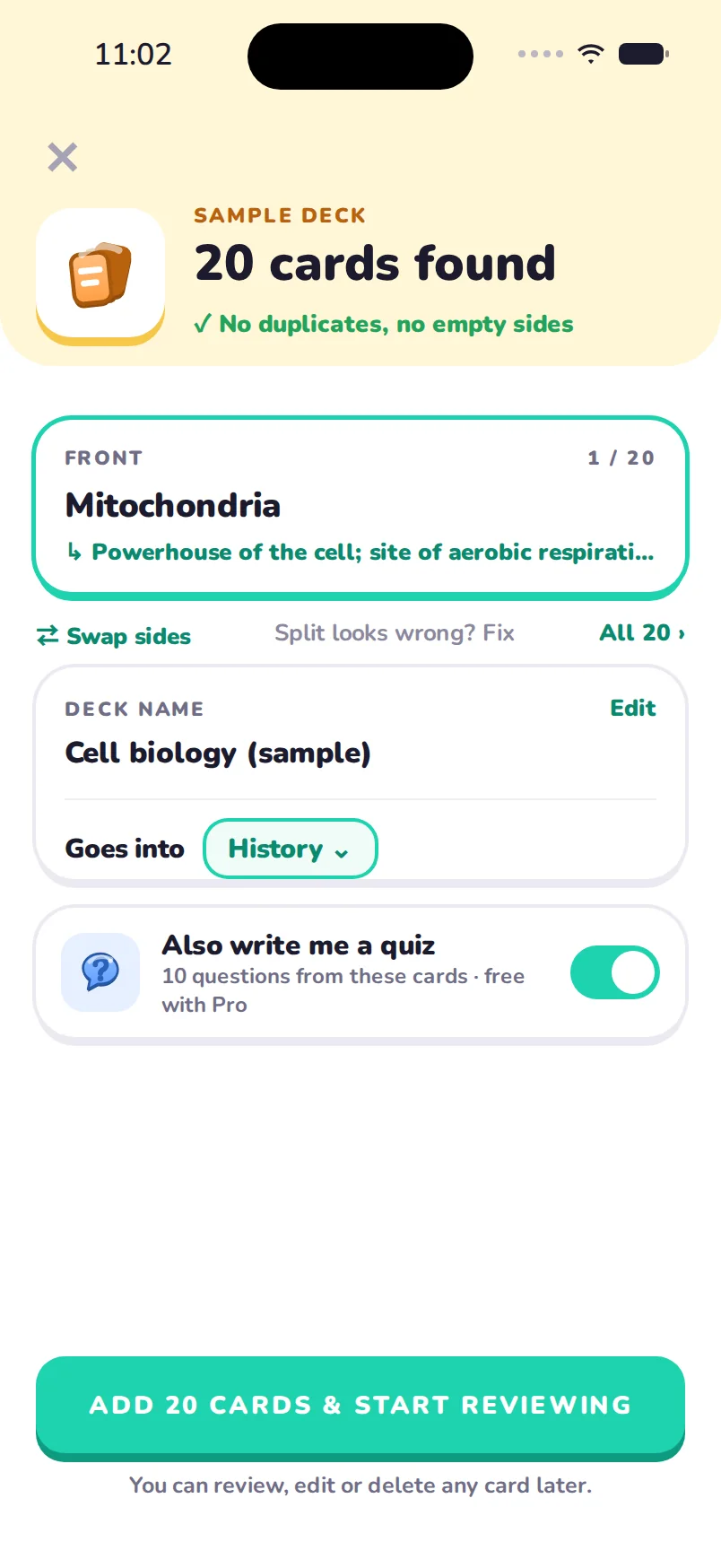 Flashcards