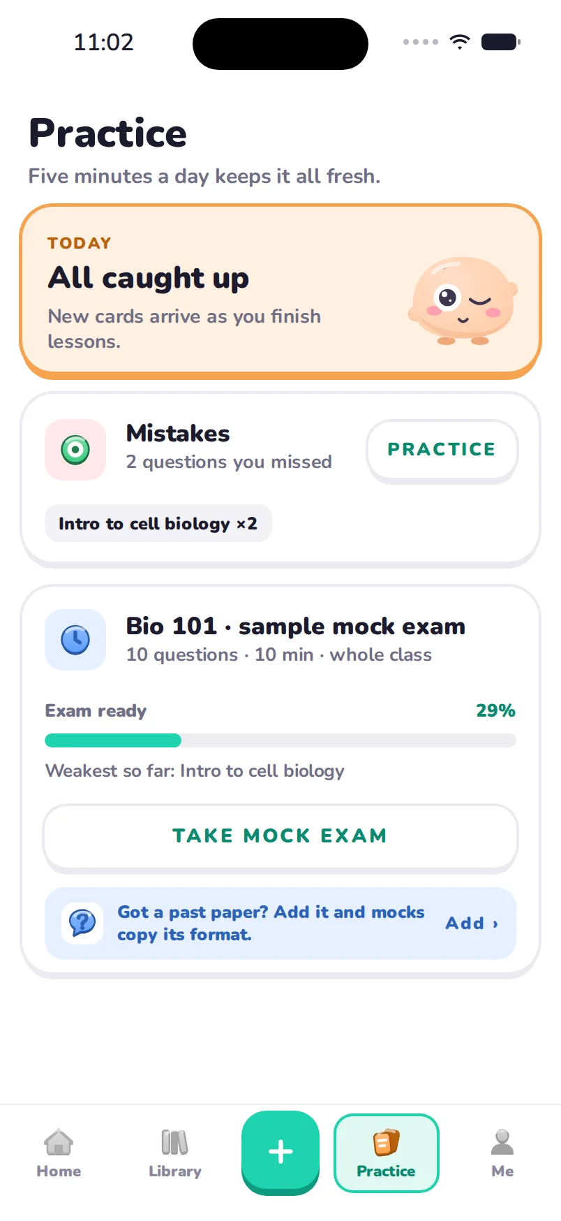 Practice tests